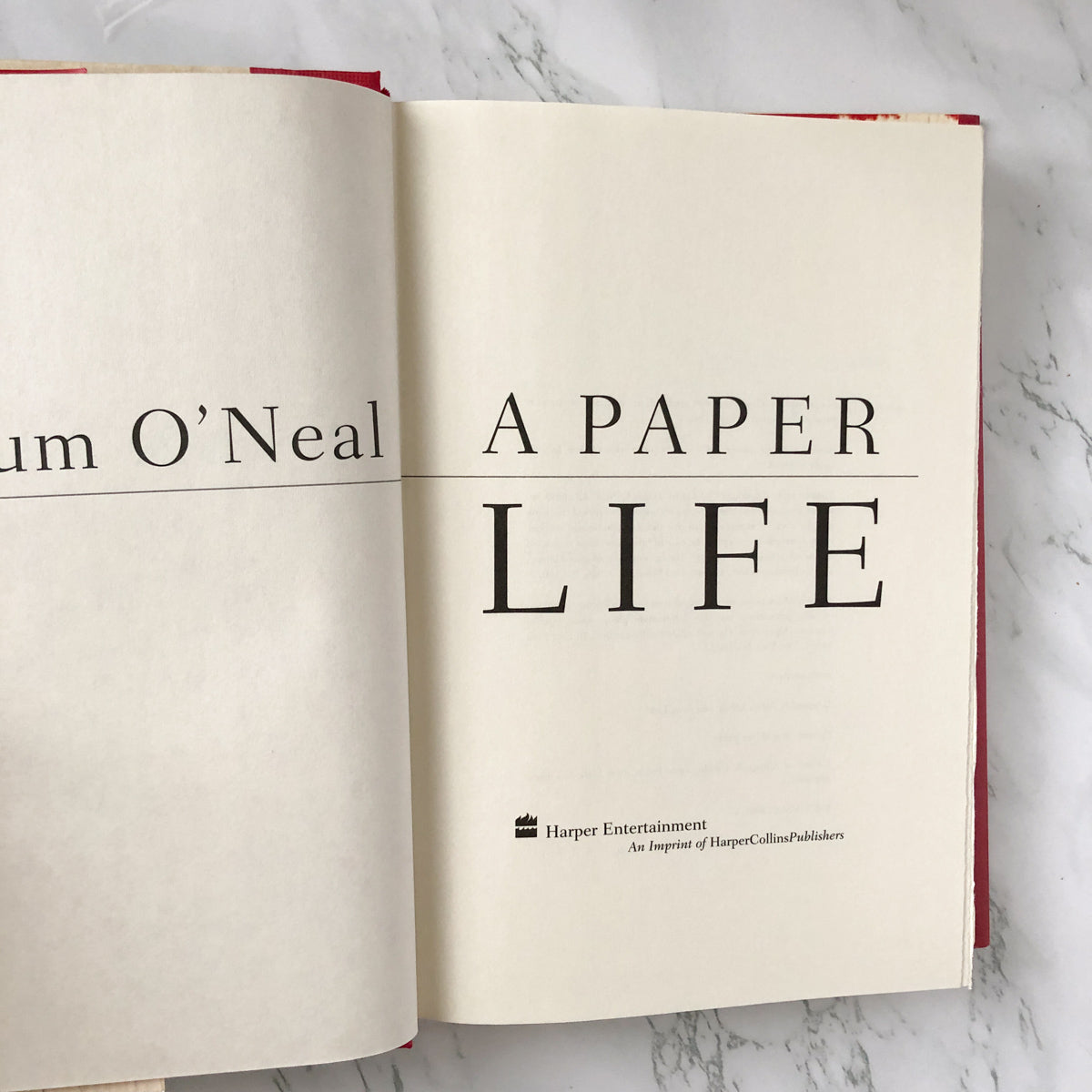 A Paper Life by Tatum O'Neal [FIRST EDITION] - Bookshop Apocalypse