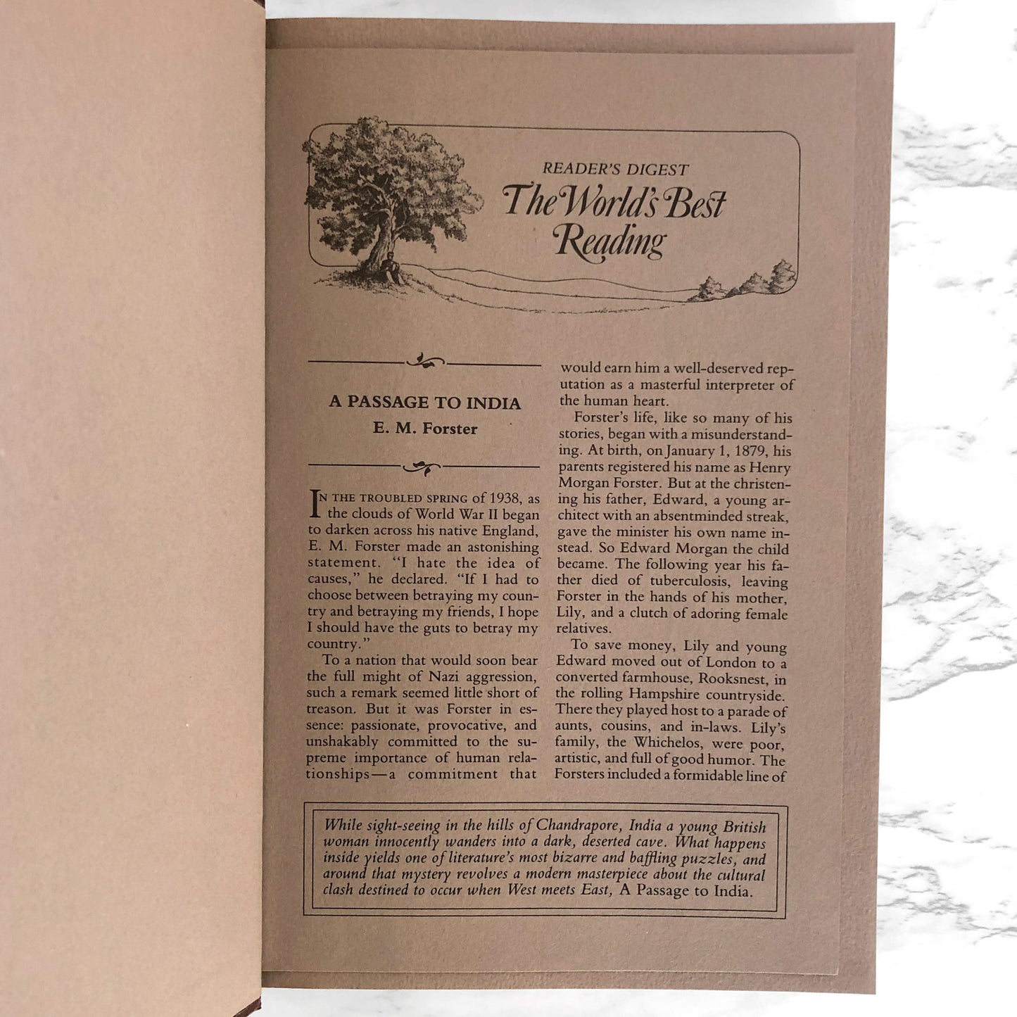 A Passage to India by E.M. Forster [ILLUSTRATED HARDCOVER / 1989]