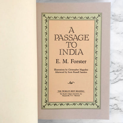 A Passage to India by E.M. Forster [ILLUSTRATED HARDCOVER / 1989]