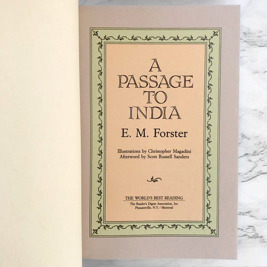 A Passage to India by E.M. Forster [ILLUSTRATED HARDCOVER / 1989]