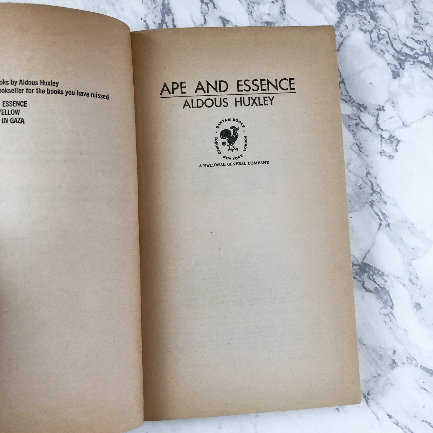Ape and Essence by Aldous Huxley [1971 PAPERBACK] - Bookshop Apocalypse