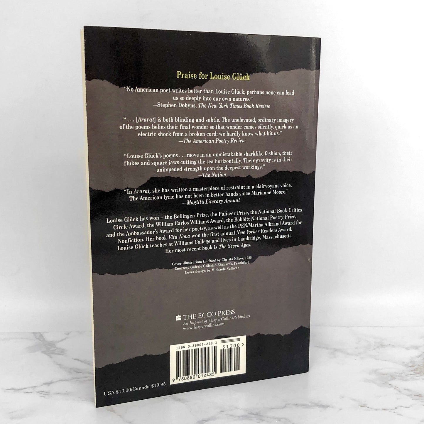 Ararat by Louise Glück [FIRST PAPERBACK EDITION] 1992 • Ecco