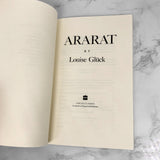 Ararat by Louise Glück [FIRST PAPERBACK EDITION] 1992 • Ecco