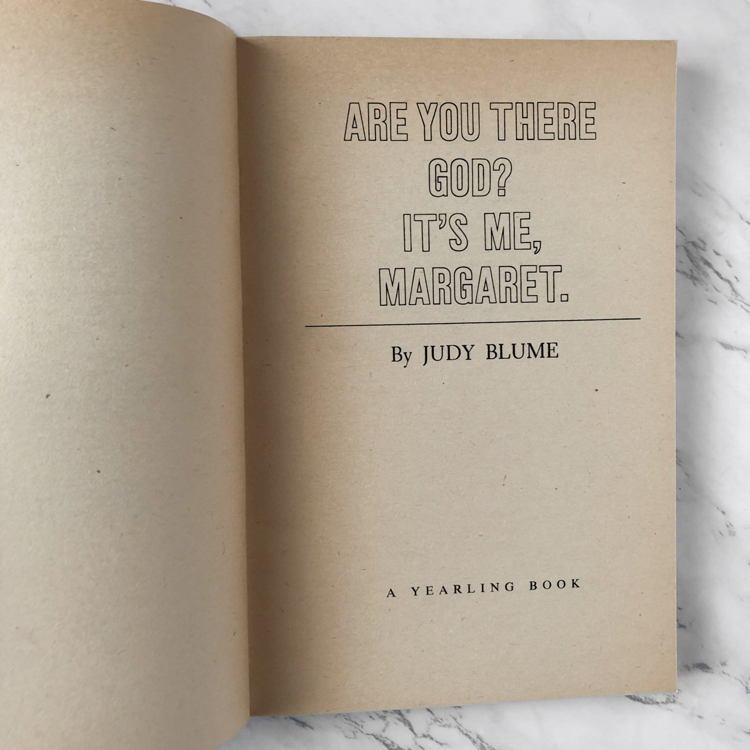 Are You There God, It's Me Margaret? by Judy Blume [1982 PAPERBACK] - Bookshop Apocalypse
