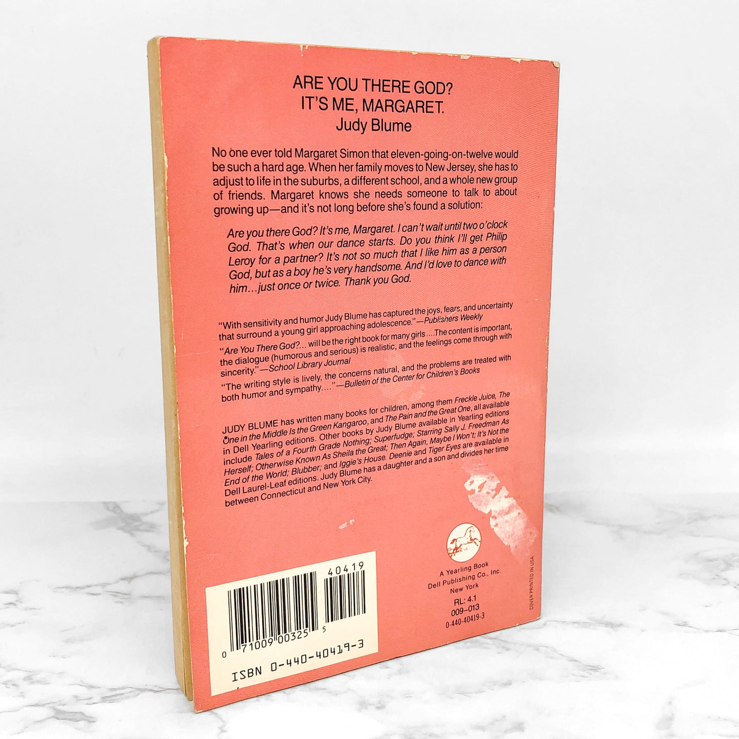 Are You There God, It's Me Margaret? by Judy Blume [1986 TRADE PAPERBACK]