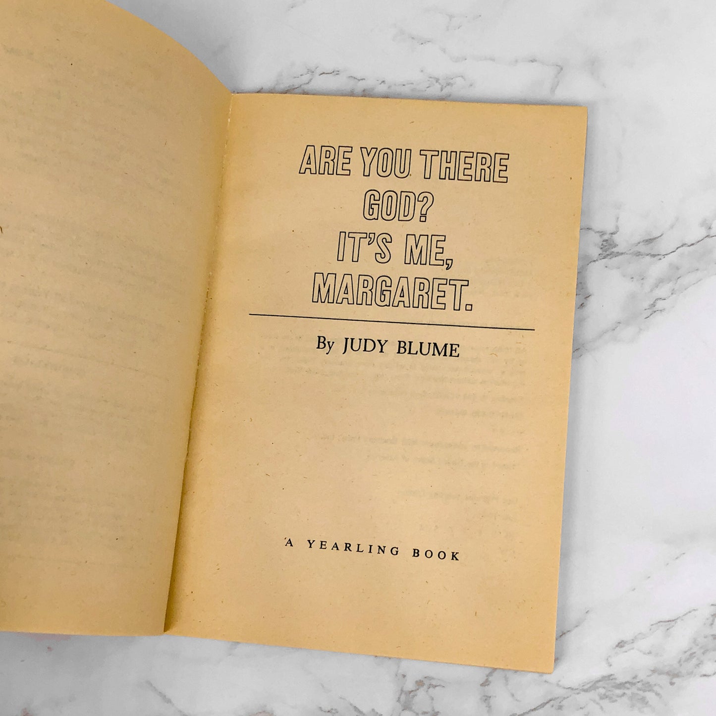 Are You There God, It's Me Margaret? by Judy Blume [1986 TRADE PAPERBACK]