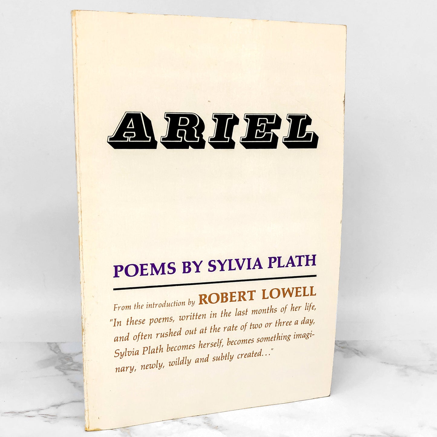 Ariel: Poems by Sylvia Plath [80's RE-PRINT] Perennial Library