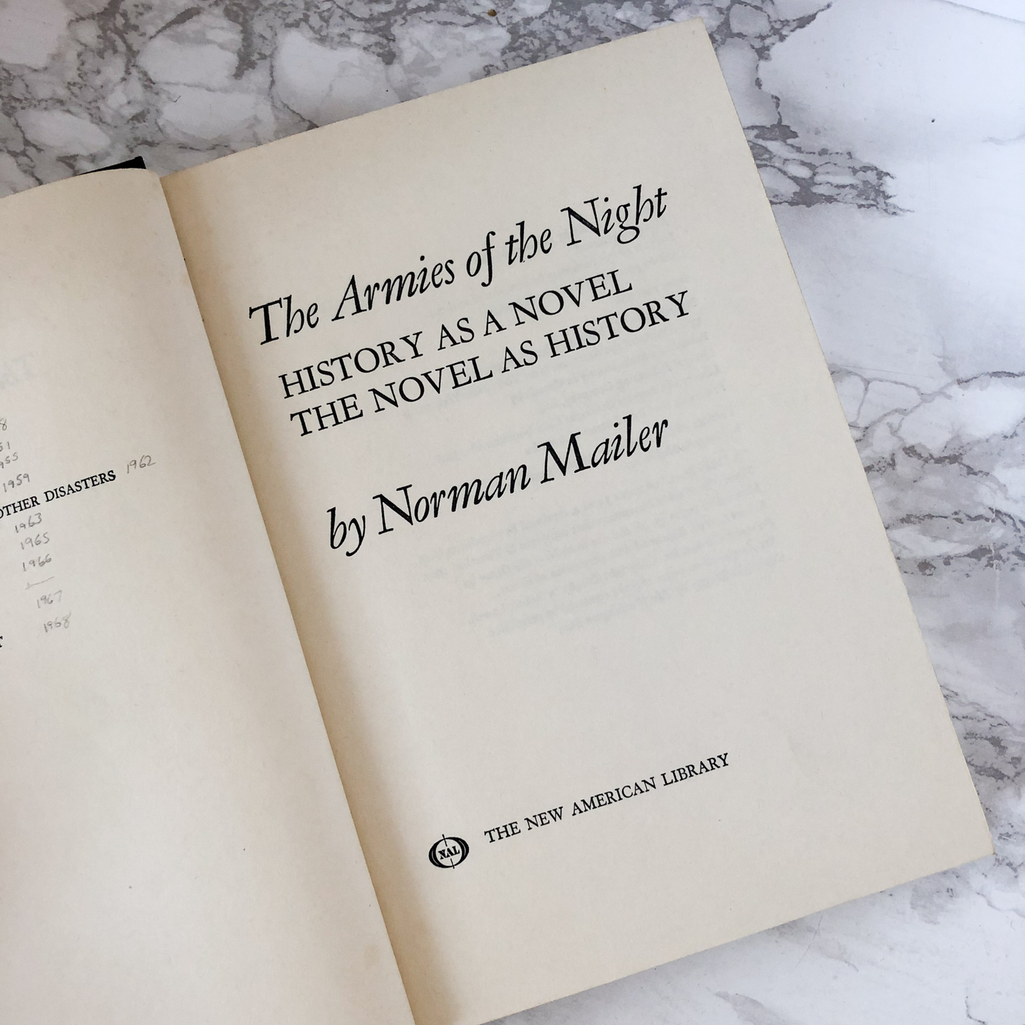 The Armies of the Night by Norman Mailer [FIRST EDITION] - Bookshop Apocalypse