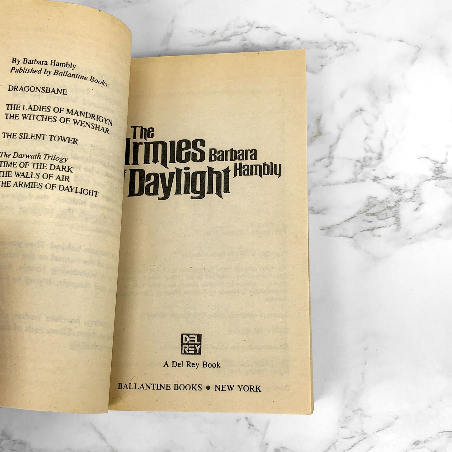 The Armies of Daylight (Darwath #3) by Barbara Hambly [FIRST EDITION PAPERBACK] 1983