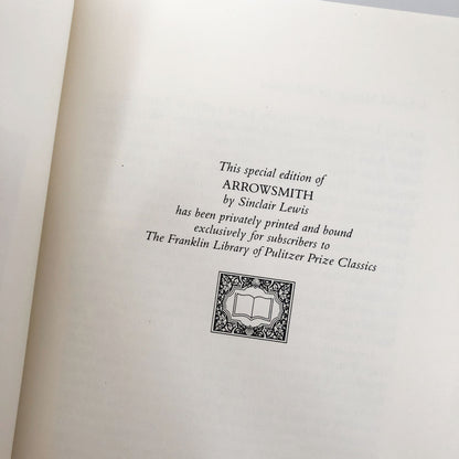 Arrowsmith by Sinclair Lewis [THE FRANKLIN LIBRARY / 1987]