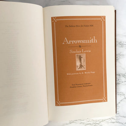 Arrowsmith by Sinclair Lewis [THE FRANKLIN LIBRARY / 1987]