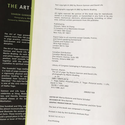 The Art of Yoga by Sharon Gannon & David Life [FIRST EDITION / 2002]