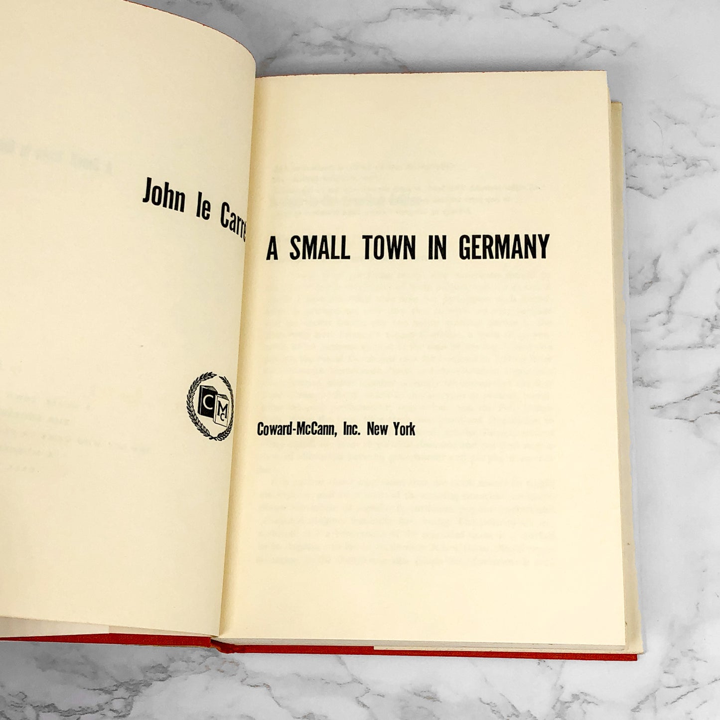 A Small Town in Germany by John Le Carré [FIRST EDITION] 1968