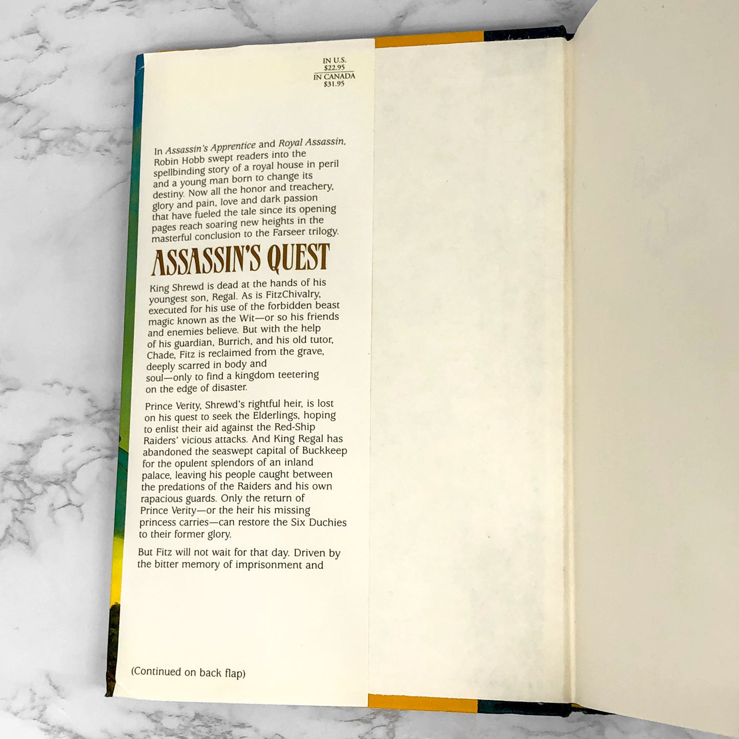 Assassin's Quest by Robin Hobb [FIRST EDITION / FIRST PRINTING] 1997