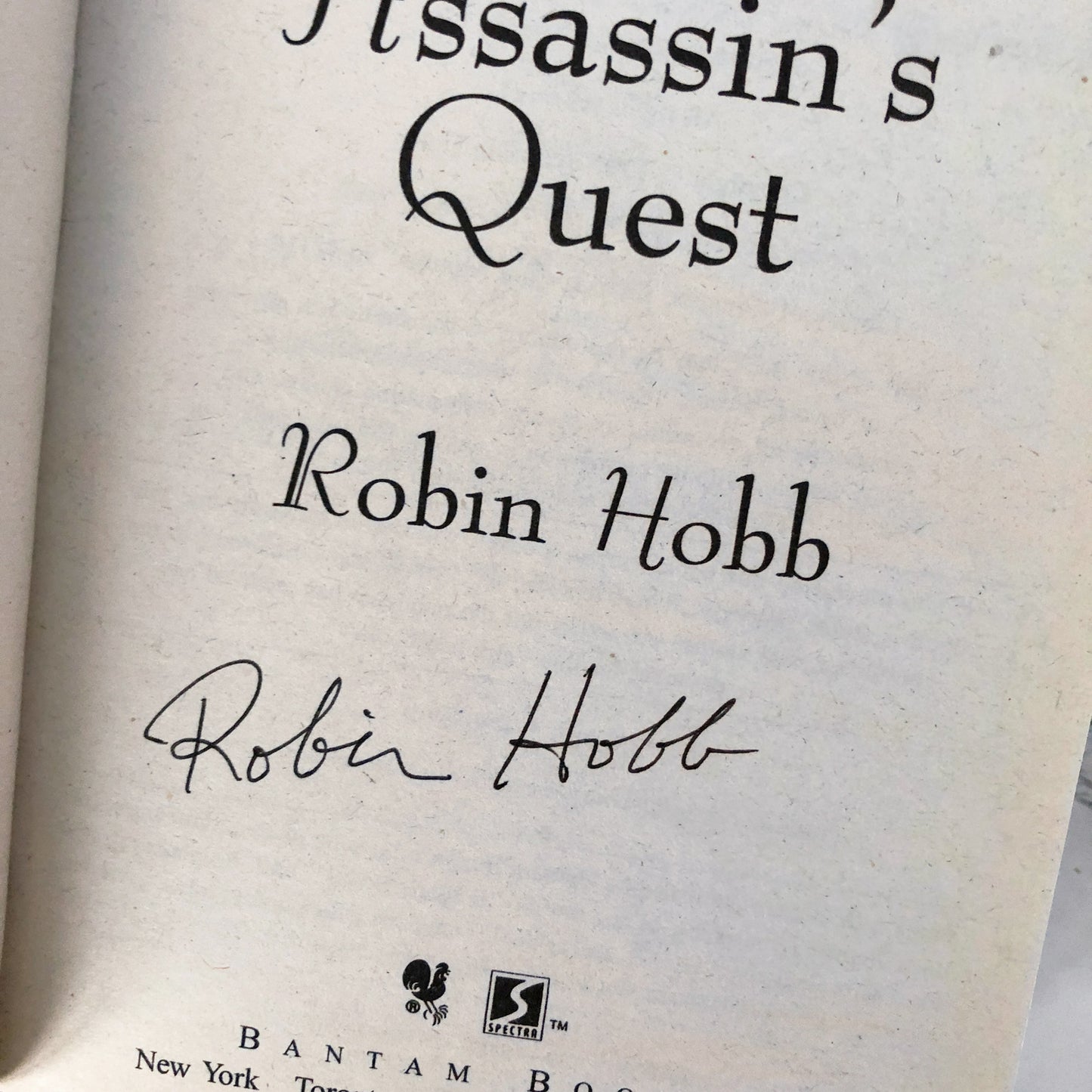 Assassin's Quest by Robin Hobb SIGNED! [1998 PAPERBACK]