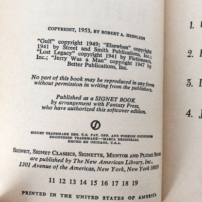 Assignment in Eternity by Robert A. Heinlein [1953 PAPERBACK]