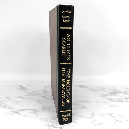 A Study in Scarlet & The Hound of the Baskervilles by Sir Arthur Conan Doyle [ILLUSTRATED HARDCOVER / 1986]