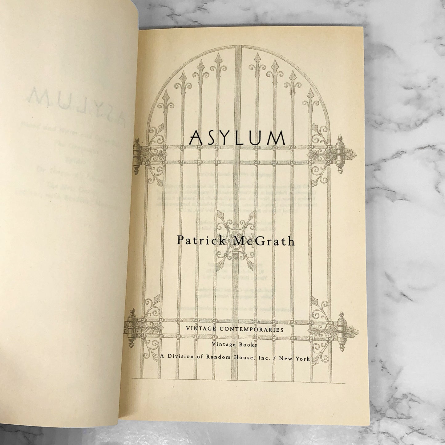 Asylum by Patrick McGrath [1998 TRADE PAPERBACK]