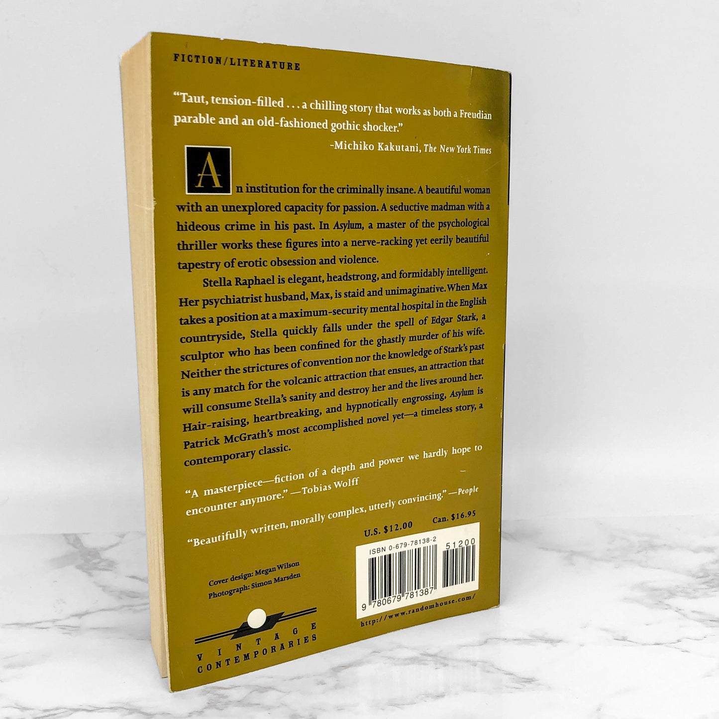 Asylum by Patrick McGrath [1998 TRADE PAPERBACK]