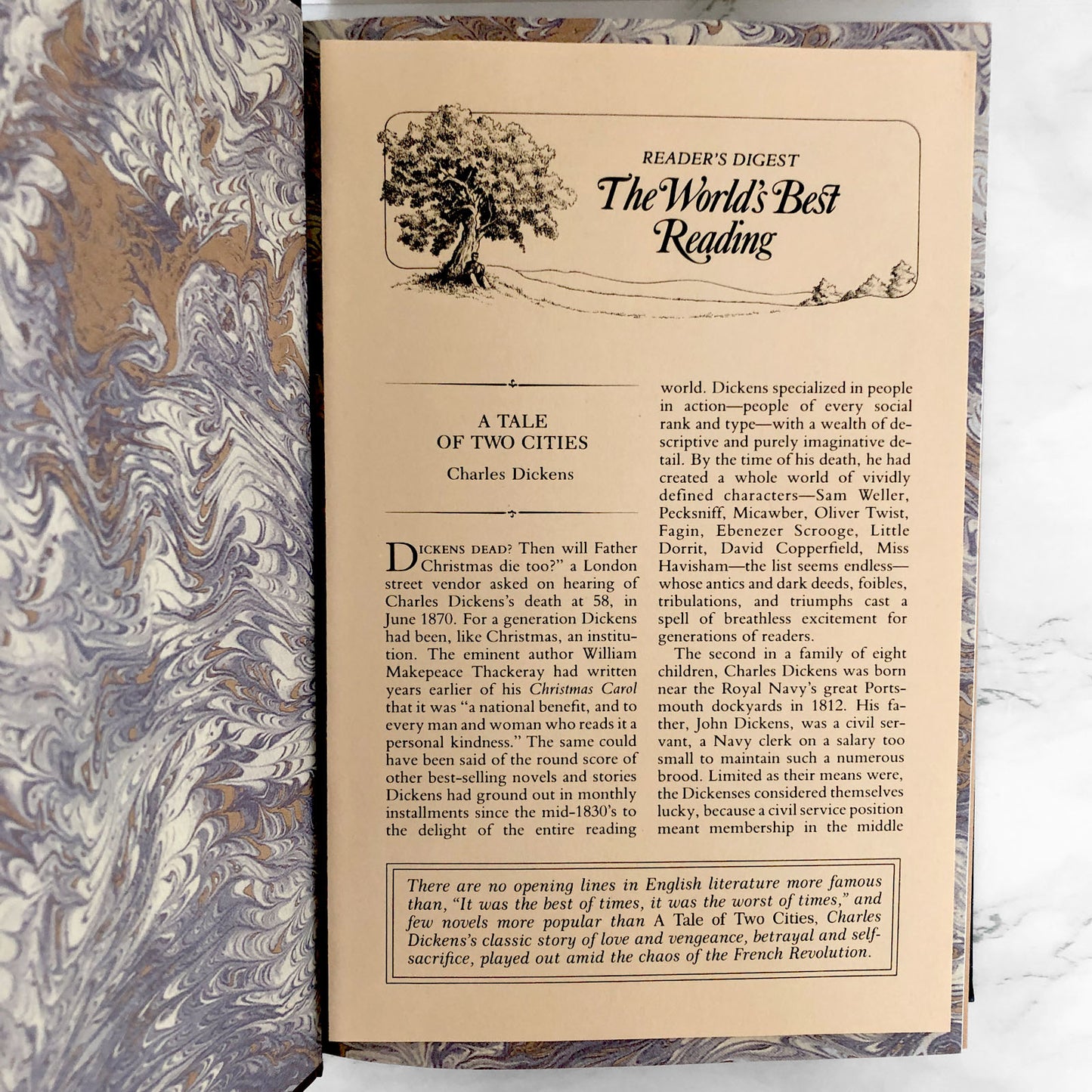 A Tale of Two Cities by Charles Dickens [ILLUSTRATED HARDCOVER / 1984]