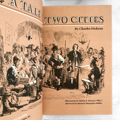 A Tale of Two Cities by Charles Dickens [ILLUSTRATED HARDCOVER / 1984]