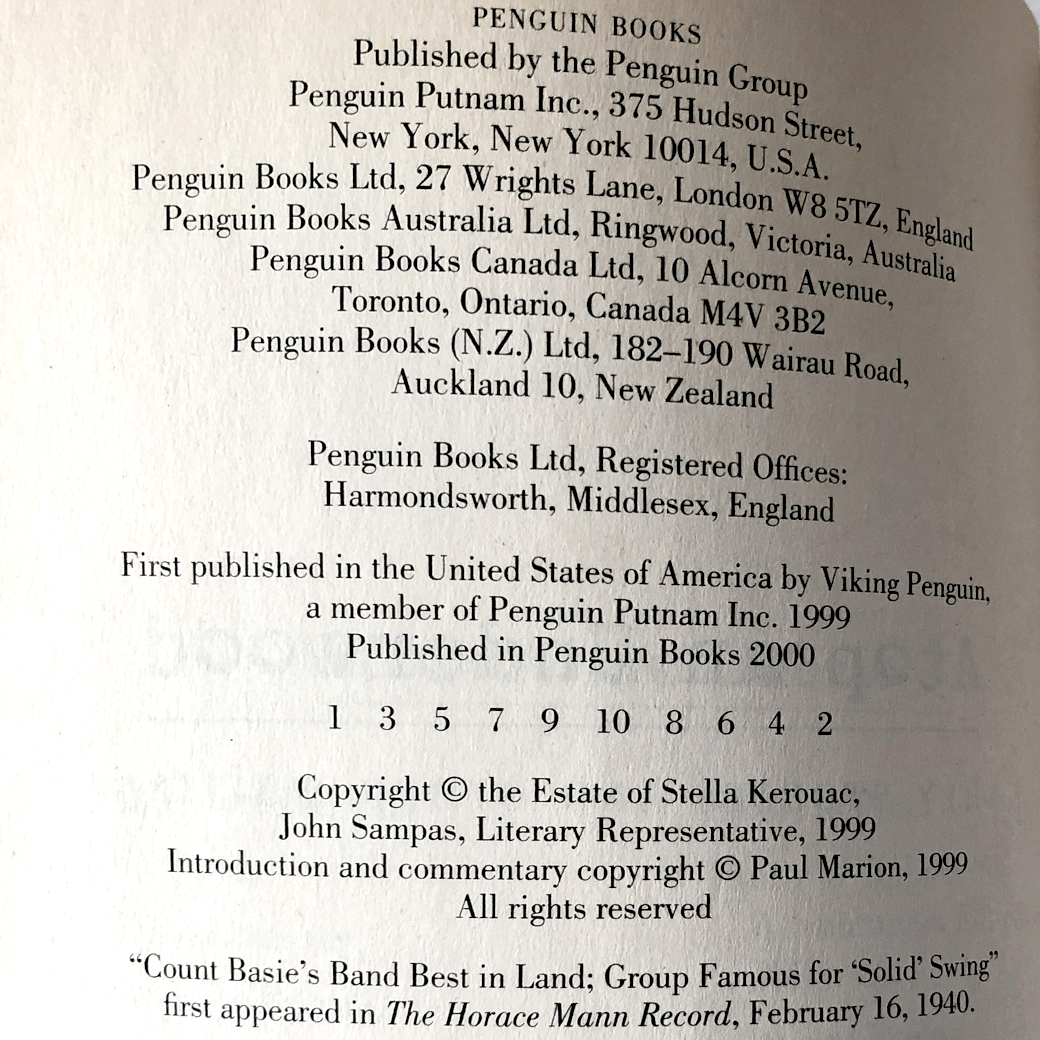 Atop an Underwood: Early Stories & Prose by Jack Kerouac [FIRST PAPERBACK PRINTING]