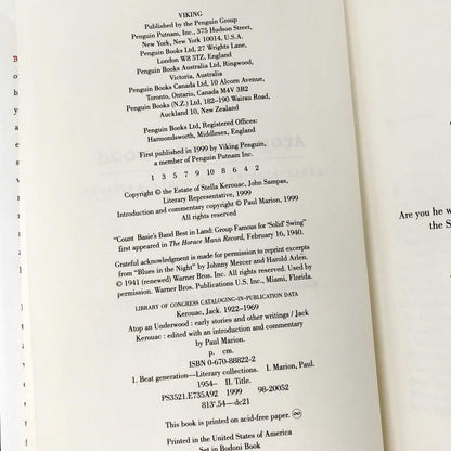 Atop an Underwood: Early Stories & Prose by Jack Kerouac [FIRST EDITION / FIRST PRINTING] 1999