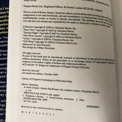 A Touch of Dead: Sookie Stackhouse - The Complete Stories by Charlaine Harris [FIRST EDITION]