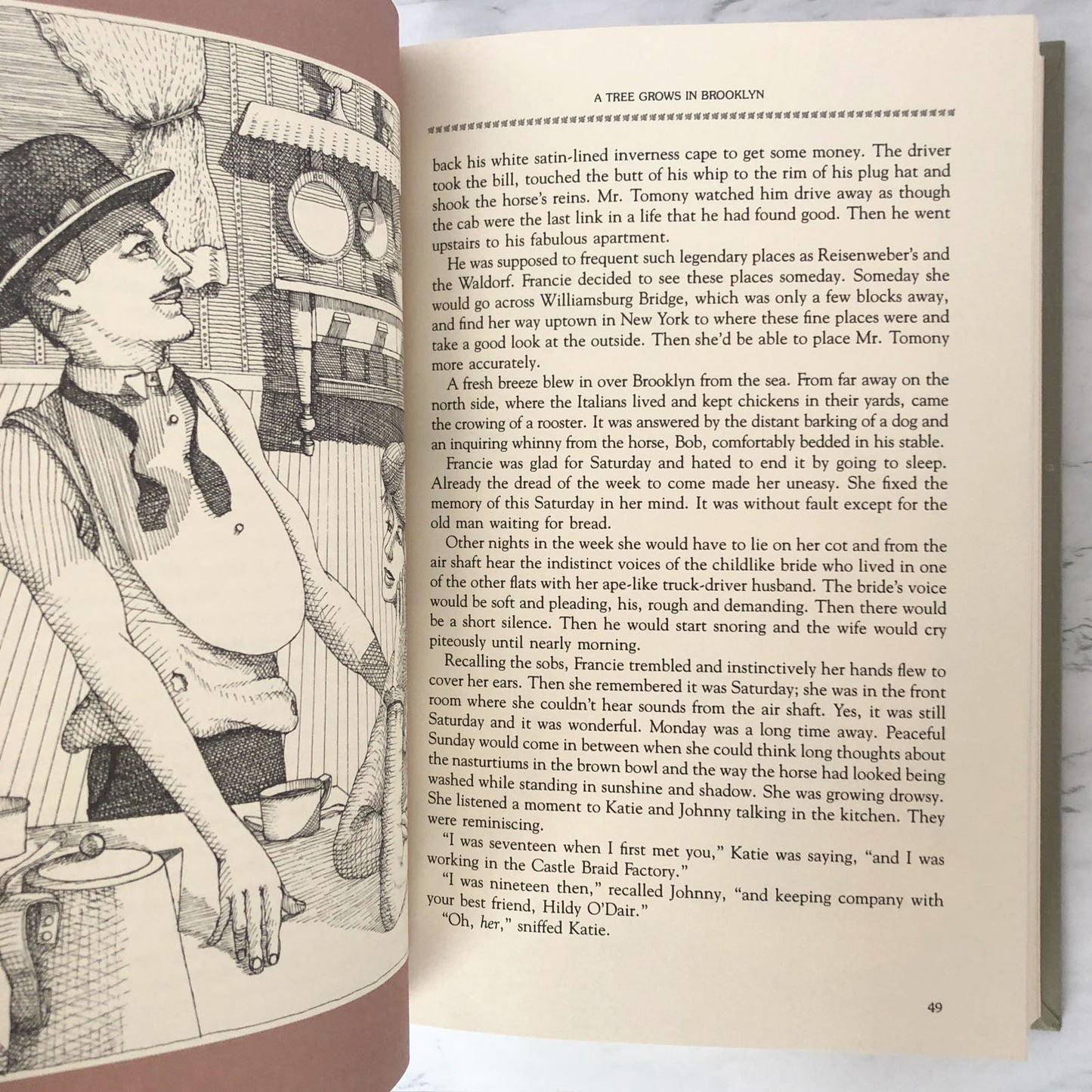 A Tree Grows in Brooklyn by Betty Smith [ILLUSTRATED HARDCOVER / 1989]