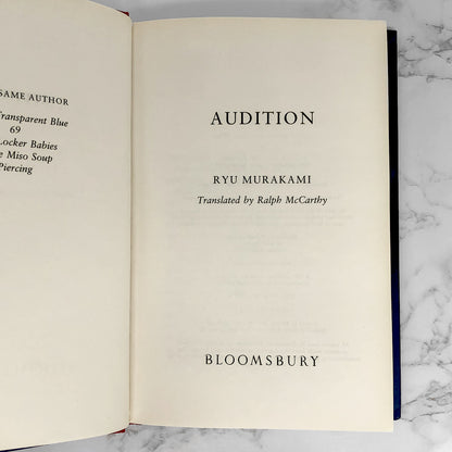 Audition by Ryū Murakami [U.K. FIRST EDITION / FIRST PRINTING]