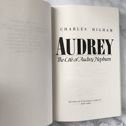 Audrey: The Life of Audrey Hepburn by Charles Higham [FIRST EDITION] - Bookshop Apocalypse