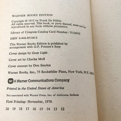 Audrey Rose by Frank De Felitta [1976 PAPERBACK]