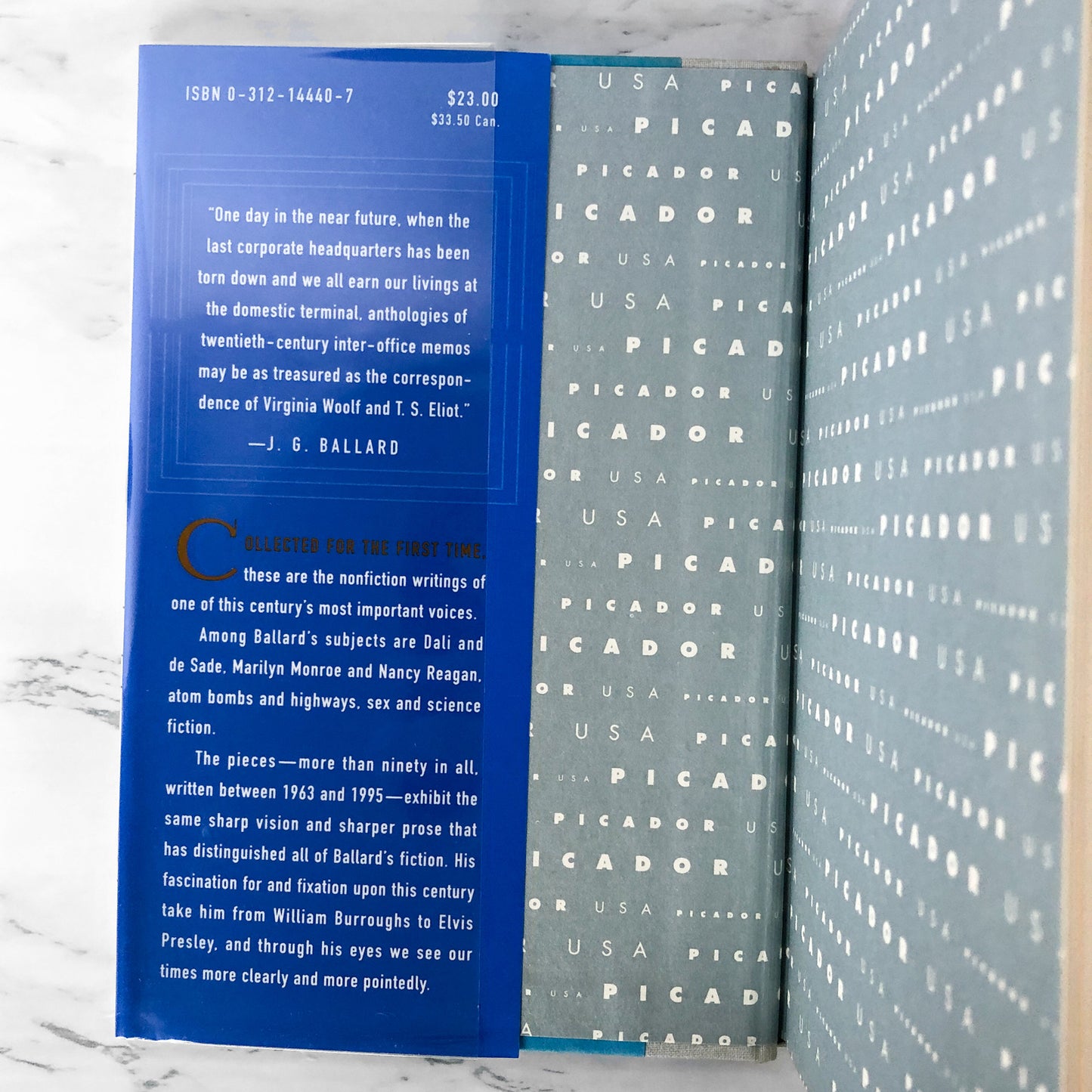 A User's Guide to the Millennium: Essays and Reviews by J.G. Ballard [FIRST EDITION]