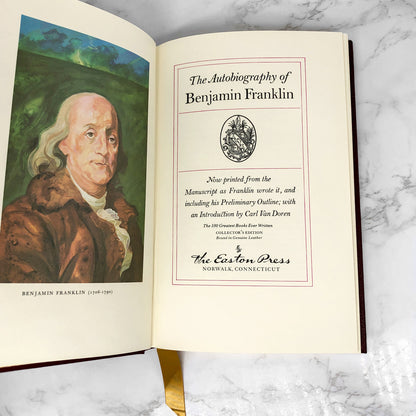 The Autobiography of Benjamin Franklin [THE EASTON PRESS] 1976
