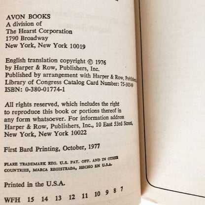 The Autumn of the Patriarch by Gabriel Garcia Marquez [1977 PAPERBACK]