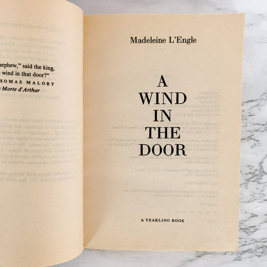 A Wind in the Door by Madeleine L'Engle [TRADE PAPERBACK / 1974]