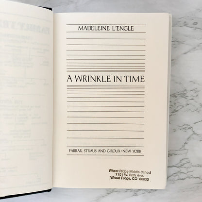 A Wrinkle in Time by Madeleine L'Engle [1996 HARDCOVER]