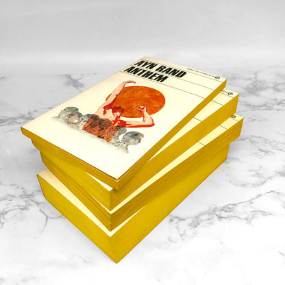 Ayn Rand 1971 Signet Paperback Set [Anthem, Atlas Shrugged, We The Living & The Fountainhead]