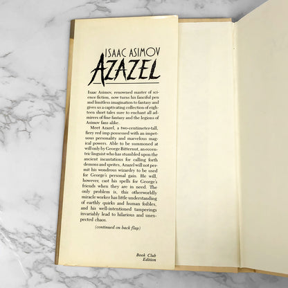 Azazel: Fantasy Stories by Isaac Asimov [1988 HARDCOVER]