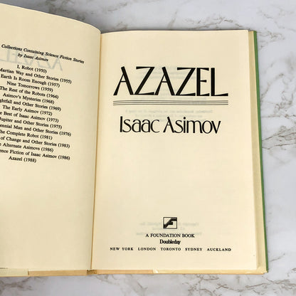 Azazel: Fantasy Stories by Isaac Asimov [1988 HARDCOVER]