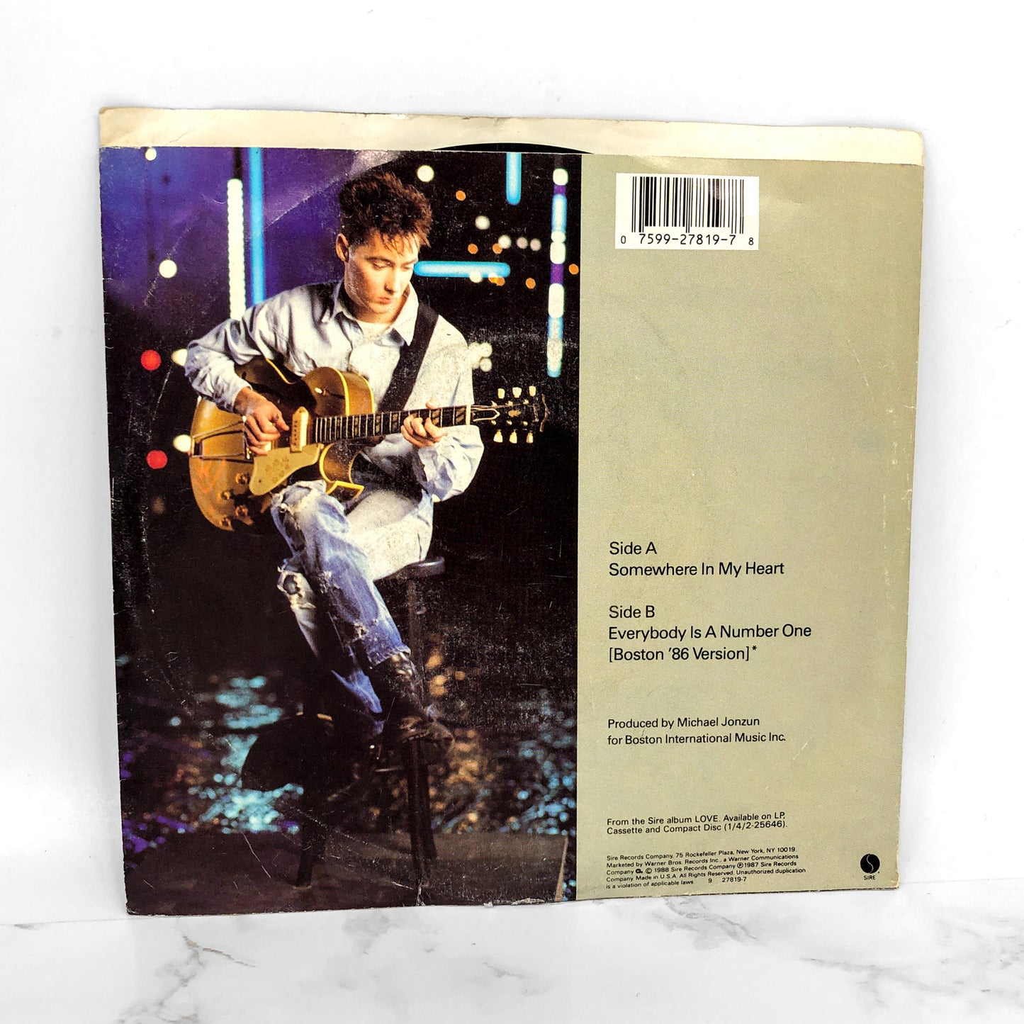 Aztec Camera - Somewhere in My Heart [7" VINYL SINGLE] 1988 • Sire Records