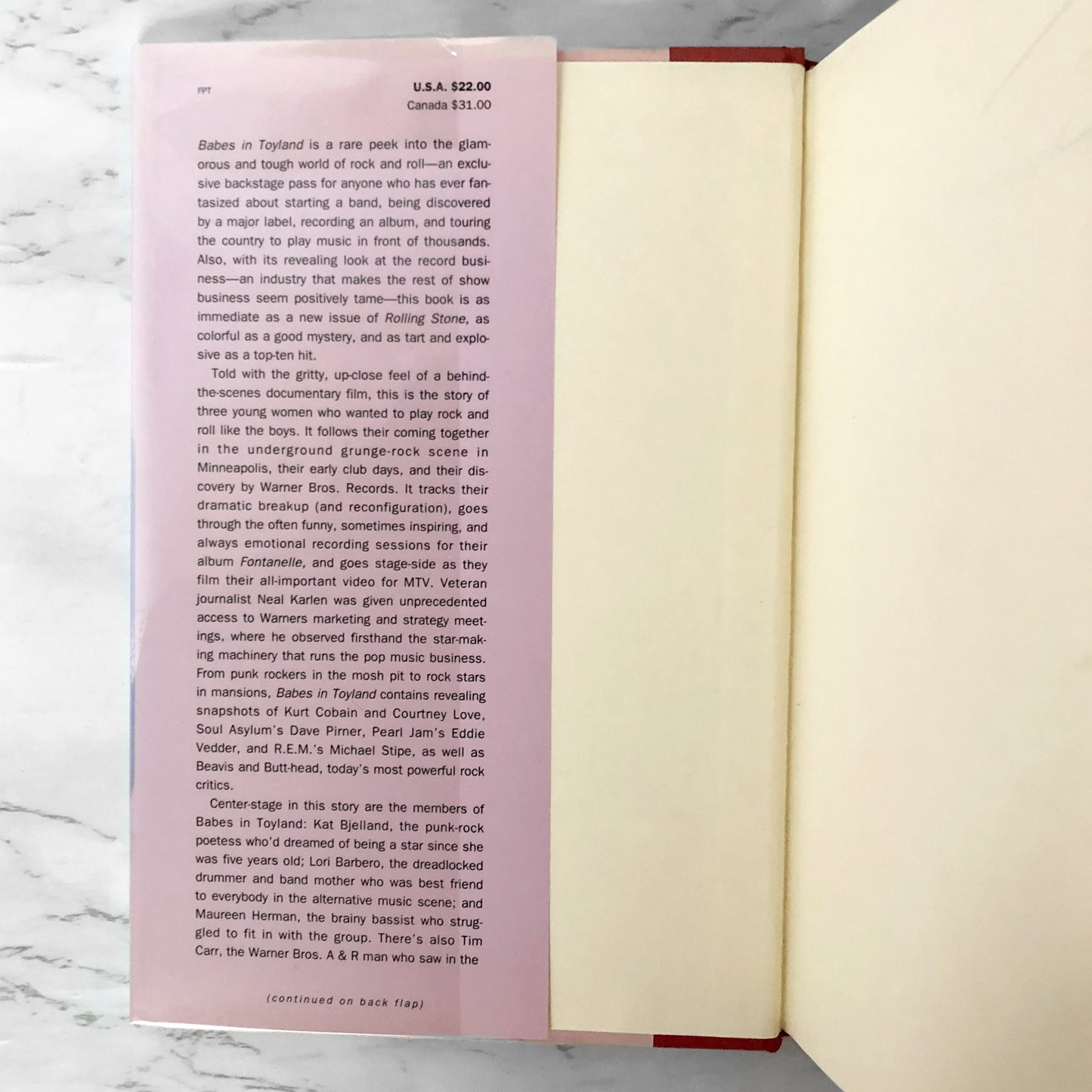 Babes in Toyland: The Making and Selling of a Rock and Roll Band by Neal Karlen [FIRST EDITION] 1994