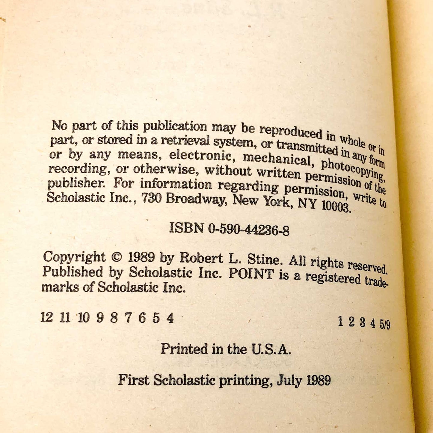 The Babysitter by R.L. Stine [FIRST EDITION] 1989 ☙ Point Horror #7