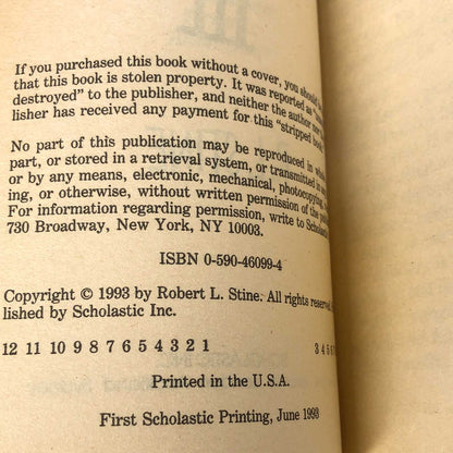 The Babysitter III by R.L. Stine [FIRST EDITION PAPERBACK] 1993 • Point Horror #59