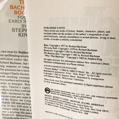 The Bachman Books: Four Early Novels by Stephen King [FIRST BC EDITION] - Bookshop Apocalypse