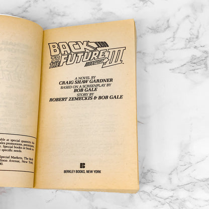 Back to the Future Part III by Craig Shaw Gardner [1990 MOVIE TIE-IN PAPERBACK]