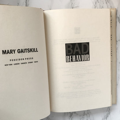 Bad Behavior by Mary Gaitskill [FIRST EDITION / 1988] - Bookshop Apocalypse