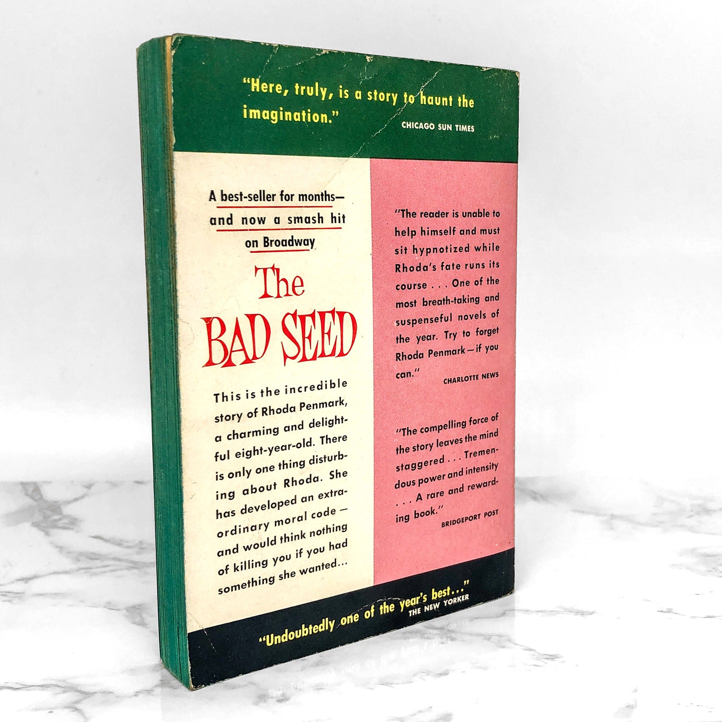 The Bad Seed by William March [FIRST PAPERBACK PRINTING] 1954 Dell