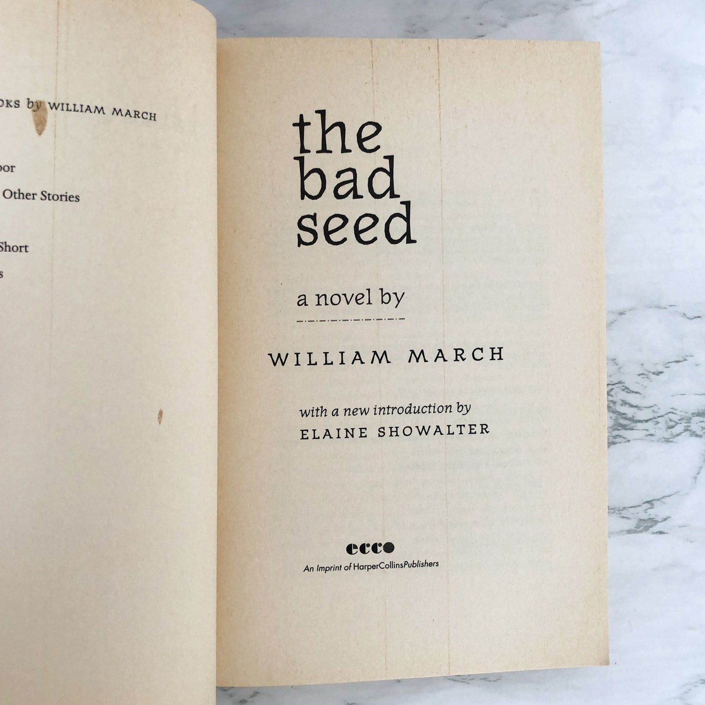 The Bad Seed by William March [TRADE PAPERBACK / ECCO 1997]