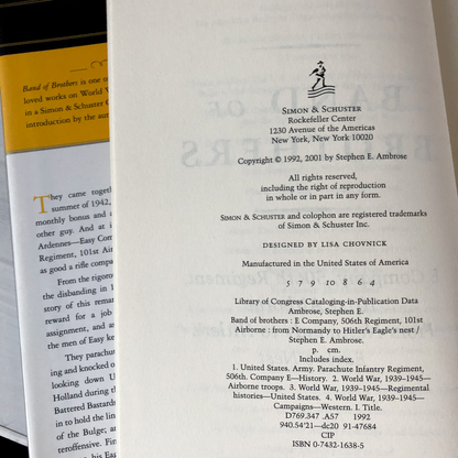 Band of Brothers by Stephen E. Ambrose [SIGNED] - Bookshop Apocalypse